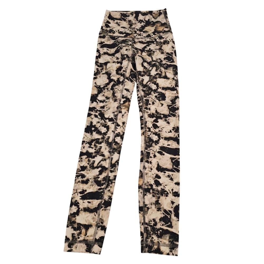 Lululemon Wunder Under High‎ Rise Tight Leggings 2 Shibori Tie Dye Rare Limited